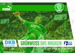 GR&Uuml;NWEISS DAS MAGAZIN - SC DHFK LEIPZIG VS. F&Uuml;CHSE BERLIN - SC DHFK HANDBALL
