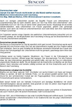 Dornr&ouml;schen oder warum Sie den Frosch nicht mehr an die Wand werfen m&uuml;ssen. Weibliches Unternehmertum und Franchising. Von Mag. Waltraud Martius ...