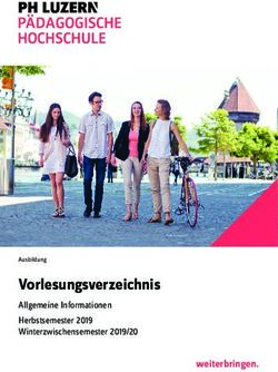 Vorlesungsverzeichnis - Allgemeine Informationen weiterbringen - P&auml;dagogische ...