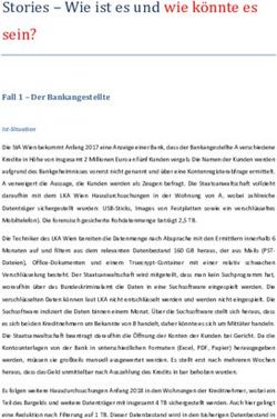 Stories - Wie ist es und wie ko nnte es sein? - Fall 1 - Der Bankangestellte - Rechts- und ...