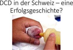 DCD in der Schweiz - eine Erfolgsgeschichte? - Swisstransplant