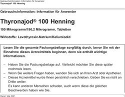 THYRONAJOD 100 HENNING - 100 MIKROGRAMM/196,2 MIKROGRAMM, TABLETTEN WIRKSTOFFE: LEVOTHYROXIN-NATRIUM/KALIUMIODID - PATIENTENINFO-SERVICE