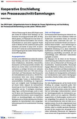 Kooperative Erschlie&szlig;ung von Presseausschnitt-Sammlungen - B.I.T.online