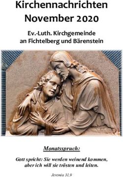 Kirchennachrichten November 2020 - Ev.-Luth. Kirchgemeinde an Fichtelberg und Bärenstein - Martin-Luther-Kirche zu ...