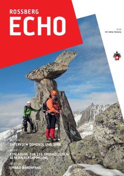 ROSSBER G ECHO - INTERVIEW DOMINIK UND J&Uuml;RG EINLADUNG ZUR 131. ORDENTLICHEN GENERALVERSAMMLUNG UMBAU B&Auml;RENFANG - SAC ROSSBERG