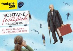 MAI - 10. JUNI & 23 - 25. AUGUST 2019 - Fontanestadt Neuruppin