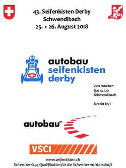 Seifenkisten Derby Schwendibach 25. + 26. August 2018 - www.seifenkisten.ch Schweizer Cup, Qualifikation für die Schweizermeisterschaft