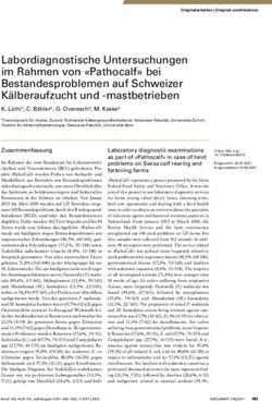 Labordiagnostische Untersuchungen im Rahmen von "Pathocalf" bei Bestandesproblemen auf Schweizer Kälberaufzucht und -mastbetrieben