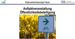 Auftaktveranstaltung Öffentlichkeitsbeteiligung - Radverkehrskonzept Varel - Stadt Varel