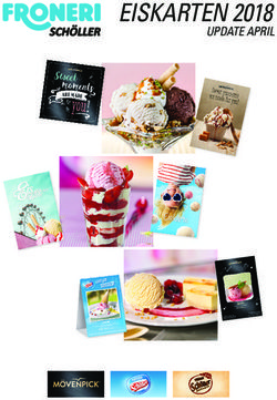 EISKARTEN 2018 UPDATE APRIL - FRONERI Schöller