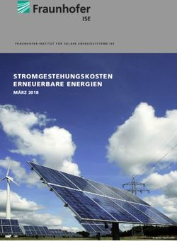 STROMGESTEHUNGSKOSTEN ERNEUERBARE ENERGIEN - MÄRZ 2018 - Fraunhofer ISE