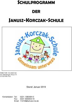 JANUSZ-KORCZAK- SCHULE - SCHULPROGRAMM DER - Stand: Januar 2019 - Janusz-Korczak-Schule-Katholische ...