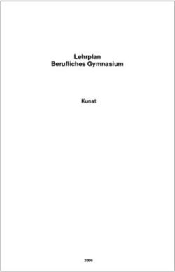 Lehrplan Berufliches Gymnasium - Kunst 2006