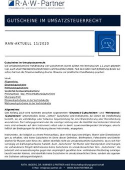 GUTSCHEINE IM UMSATZSTEUERRECHT - RAW-AKTUELL 11/2020 - RAW Partner