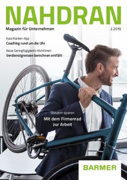 NAHDRAN2.2019 - Mit dem Firmenrad zur Arbeit - Magazin f&uuml;r Unternehmen - Barmer