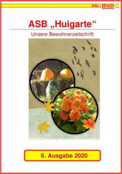 ASB "Huigarte" Unsere Bewohnerzeitschrift - Ausgabe 2020