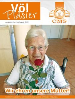 V&ouml;lPl&auml;sier - Wir ehren unsere M&uuml;tter! - Ausgabe - Juni bis August 2022