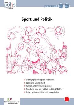 Sport und Politik polis aktuell - Our Game