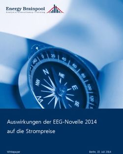 Auswirkungen der EEG-Novelle 2014 auf die Strompreise - Whitepaper Berlin, 15. Juli 2014