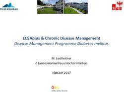 ELGAplus & Chronic Disease Management - Disease Management Programme Diabetes mellitus - KIT