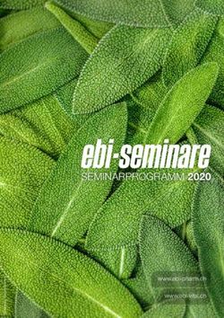 SEMINARPROGRAMM 2020 www.ebi-pharm.ch www.ebi-vital.ch - Ebi Pharm