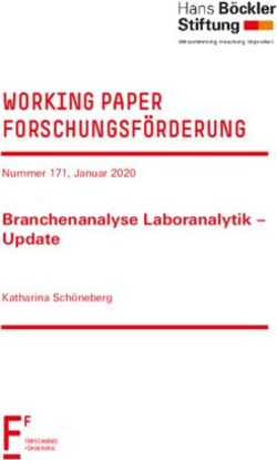 WORKING PAPER FORSCHUNGSFÖRDERUNG - Branchenanalyse Laboranalytik - Update Nummer 171, Januar 2020 - Hans-Böckler ...