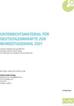 UNTERRICHTSMATERIAL F&Uuml;R DEUTSCHLEHRKR&Auml;FTE ZUR BUNDESTAGSWAHL 2021 - Goethe-Institut