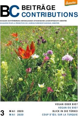 BEITRÄGE CONTRIBUTIONS - Demeter Schweiz