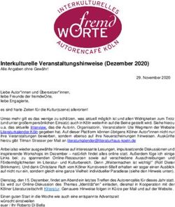Interkulturelle Veranstaltungshinweise (Dezember 2020) - fremdworte-autorencafe.de