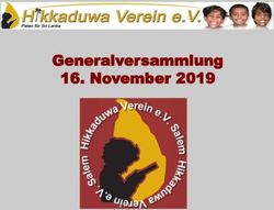Generalversammlung 16. November 2019 - Hikkaduwa Verein eV