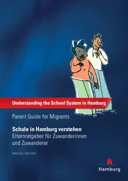 Schule in Hamburg verstehen - Elternratgeber für Zuwanderinnen und Zuwanderer Parent Guide for Migrants - Hamburg Welcome Center