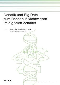 Genetik und Big Data - zum Recht auf Nichtwissen im digitalen Zeitalter - Prof. Dr. Christian Lenk - Sanitas ...