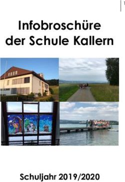 Infobrosch&uuml;re der Schule Kallern - Schuljahr 2019/2020 - Gemeinde Kallern