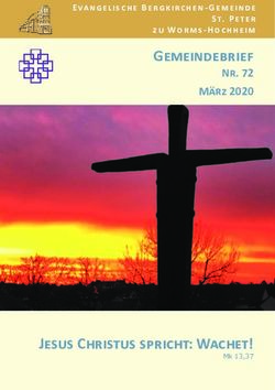 Gemeindebrief Nr. 72 - Jesus Christus spricht: Wachet! - Bergkirche ...