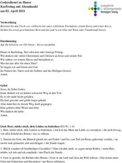 Gottesdienst zu Hause Karfreitag mit Abendmahl am 02. April 2021 Vorbereitung