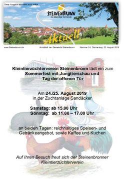 An beiden Tagen: reichhaltiges Speisen- und Getr&auml;nkeangebot, sowie Kaffee und Kuchen - Amtsblatt Steinenbronn