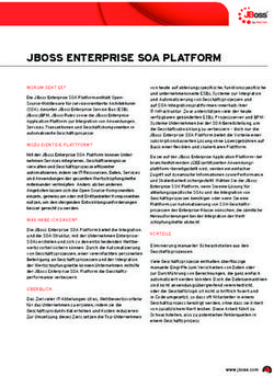 JBOSS ENTERPRISE SOA PLATFORM