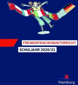 FREMDSPRACHENUNTERRICHT SCHULJAHR 2020/21 - Hamburg.de