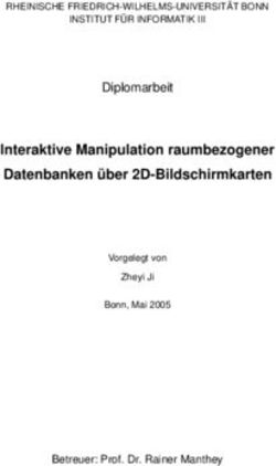 Interaktive Manipulation raumbezogener Datenbanken über 2D-Bildschirmkarten - Diplomarbeit - Universität Bonn