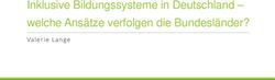 Inklusive Bildungssysteme in Deutschland - welche Ansätze verfolgen die Bundesländer? - Valerie Lange