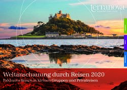 Weltanschauung durch Reisen 2020 - Exklusive Reisen in kleinen Gruppen und Privatreisen - terranova Touristik