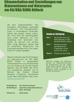 Klimaverhalten und Einstellungen von Maturantinnen und Maturanten am BG/BRG/BORG K&ouml;flach - Spillover