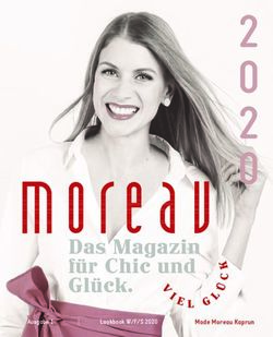 Das Magazin f&uuml;r Chic und Gl&uuml;ck - Mode Moreau Kaprun