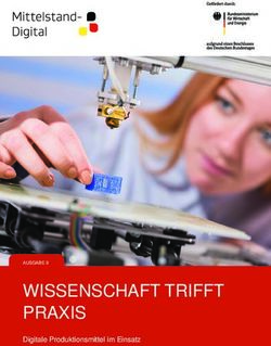 WISSENSCHAFT TRIFFT PRAXIS - Digitale Produktionsmittel im Einsatz AUSGABE 9 - Mittelstand Digital
