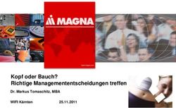 Kopf oder Bauch? Richtige Managemententscheidungen treffen - Dr. Markus Tomaschitz, MBA WIFI K&auml;rnten 25.11.2011