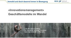 "Innovationsmanagement" Gesch&auml;ftsmodelle im Wandel - Immobil und doch dauernd immer in Bewegung