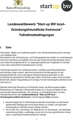 Landeswettbewerb "Start-up BW local-Gr&uuml;ndungsfreundliche Kommune" Teilnahmebedingungen
