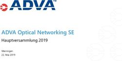 ADVA Optical Networking SE - Hauptversammlung 2019 Meiningen 22. Mai 2019 - ADVA ...