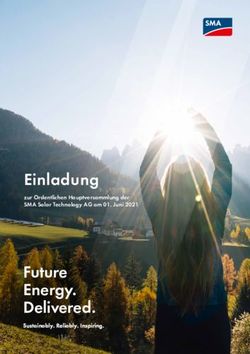 Einladung Future Energy. Delivered - zur Ordentlichen Hauptversammlung der SMA Solar Technology AG am 01. Juni 2021 - Sustainably. Reliably ...