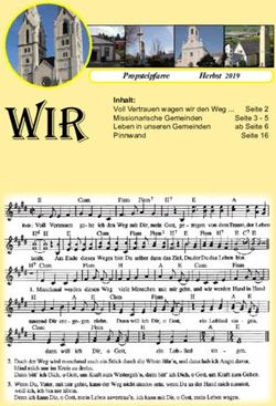 WIR Inhalt: Propsteipfarre Herbst 2019 - Voll Vertrauen wagen wir den Weg ... Seite 2 Seite 3 - Familienkirche Schmuckerau